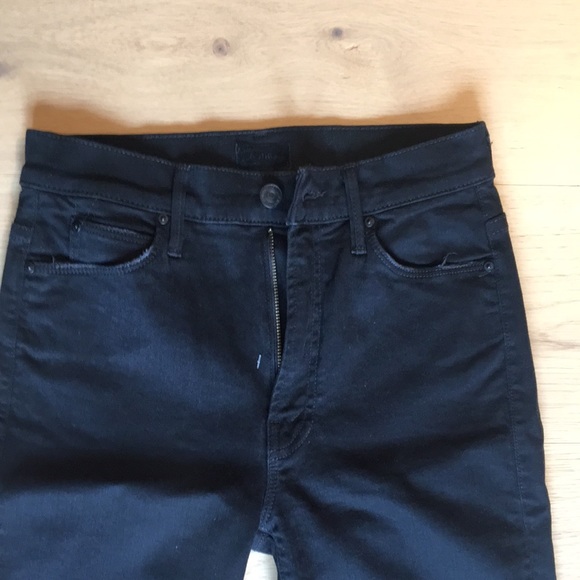MOTHER 25 black THE STUNNER Zip Ankle Step Fray I’m Not Guilty wash. Almost new! - Picture 3 of 10